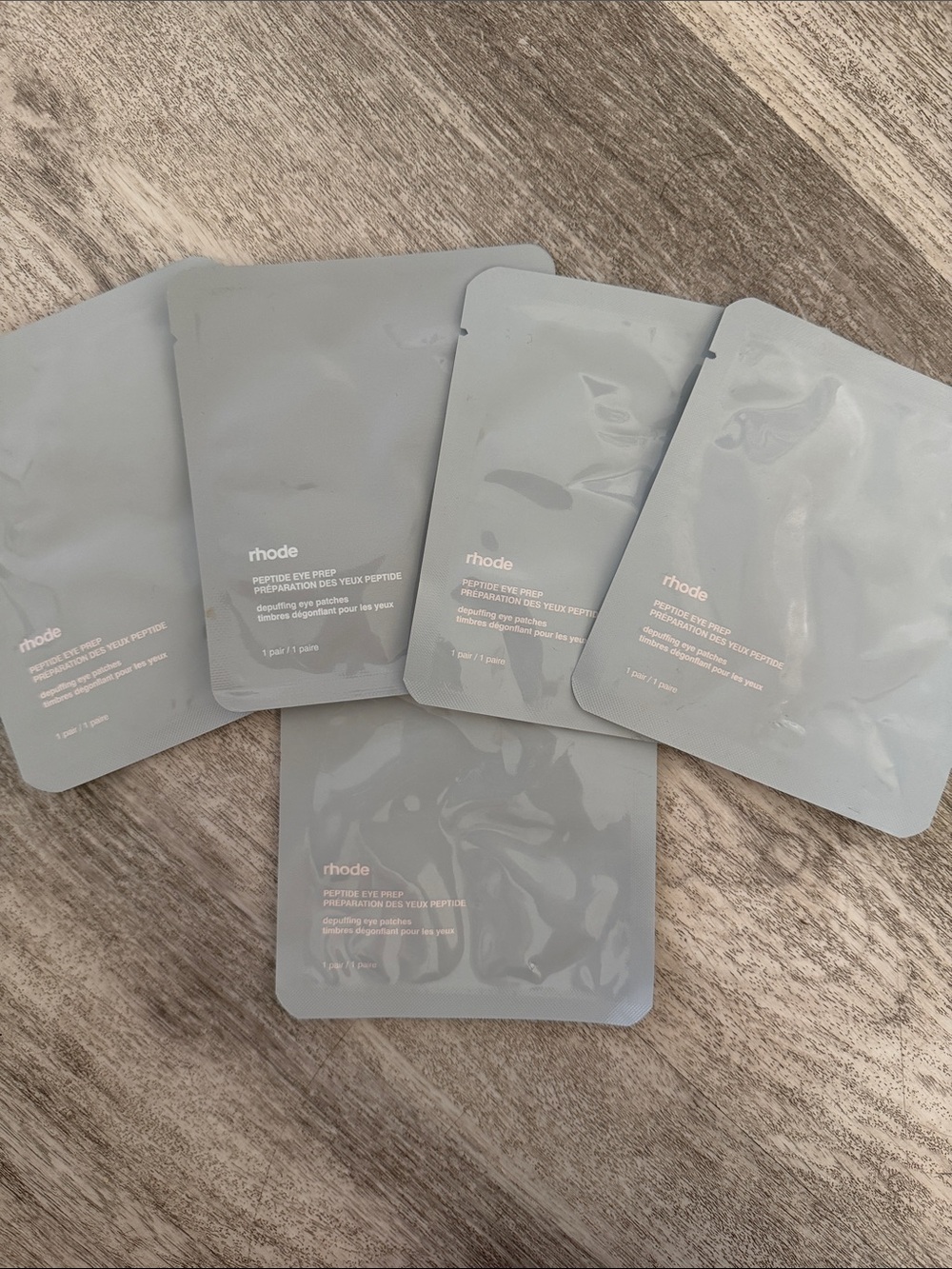 Rhode Peptide Eye Prep Under-Eye Patches – Gray (5 Single Packet)
